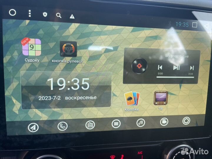 Магнитола 2 din android kia rio 4