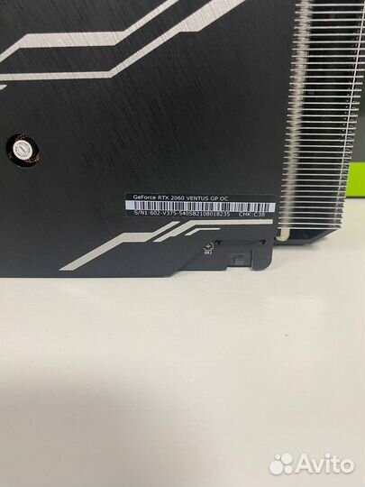 GeForce RTX2060 MSI Ventus GP OC 6gb