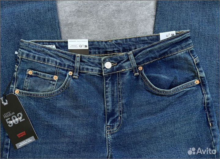 Levi's 502 Premium с зелёнцой Бельгия новые