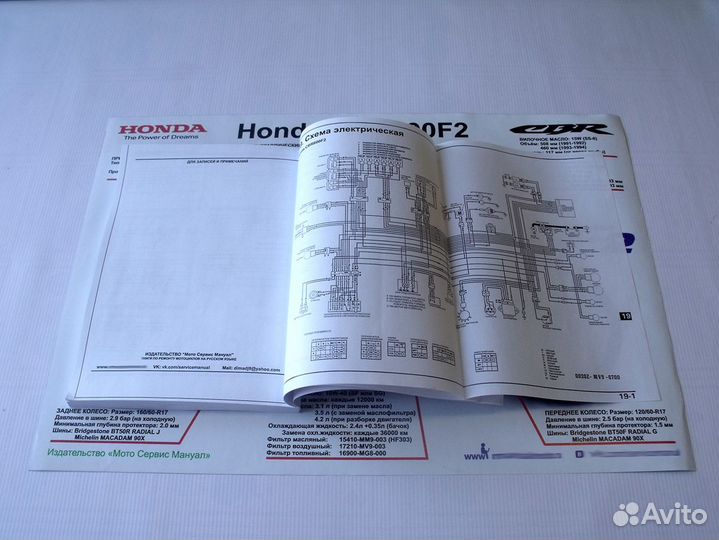 Сервисный мануал на Honda CBR 600 F2 на русском