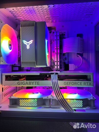 Идеальный белый игровой пк c RTX 4060Ti 12400f 32G