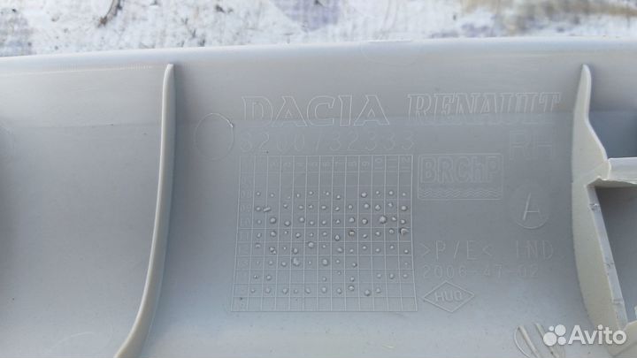 Обшивка передней правой стойки Renault Duster 4x4