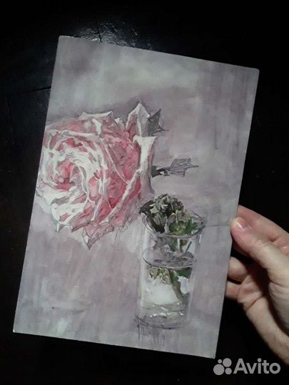 Врубель Роза 1904 г репродукция третьяковская гал