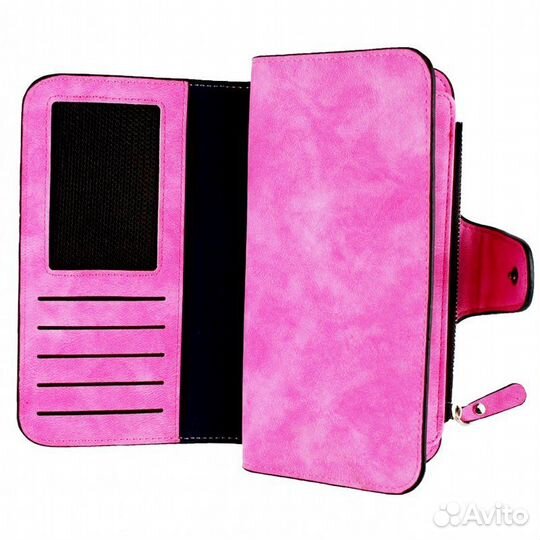 Женский больш. замшевый кошелёк-портмоне Baellerry