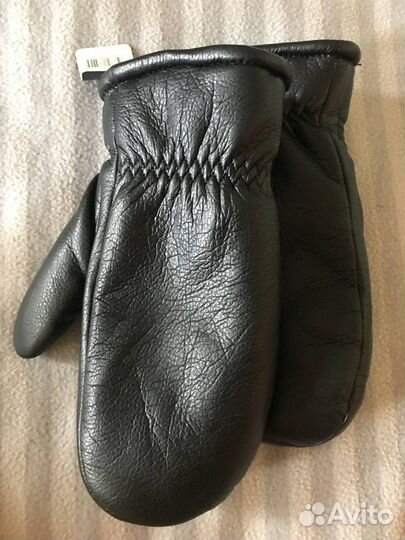 Варежки мужские экокожа утеплённые