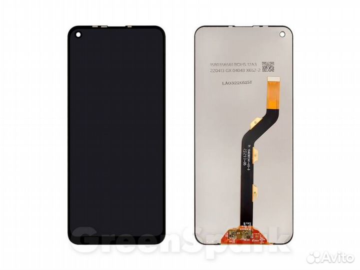 Дисплей для Tecno Camon 15 Air +тач черный copy