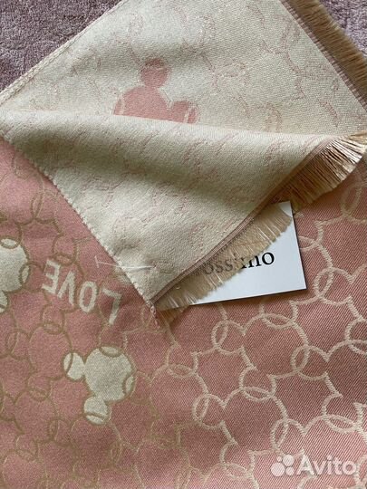 Палантин эко кашемир минни маус двухцветный