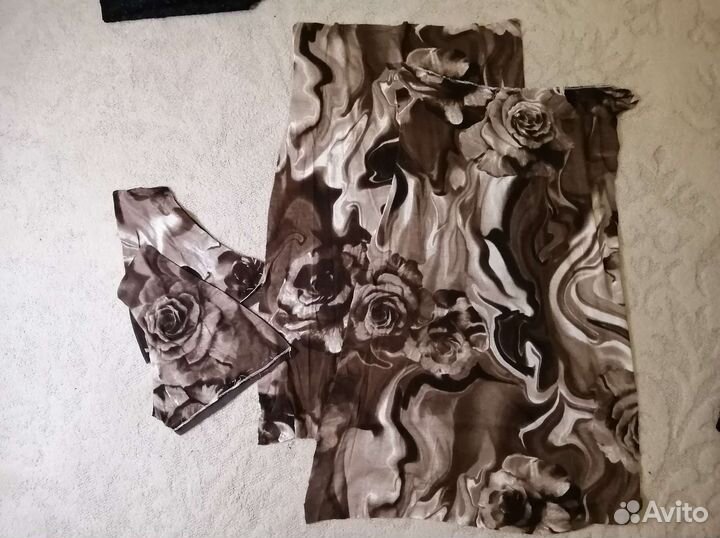 Ткань пакетом. Остатки. Италия