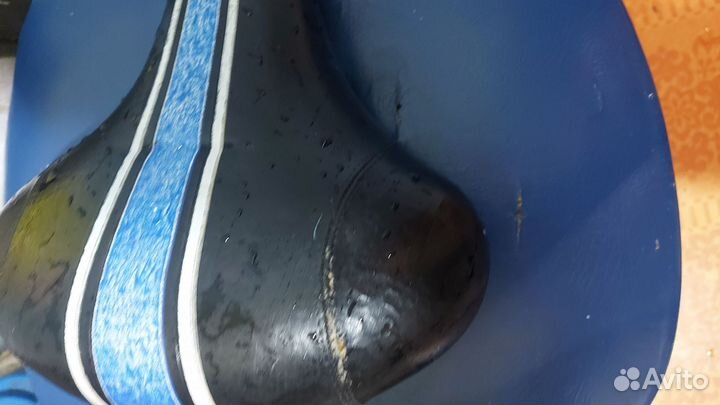 Седло для велосипеда кожаное