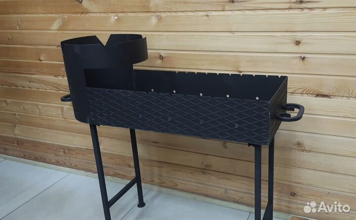 Мангал с печкой под казан