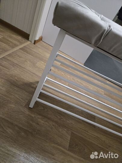 Обувница для прихожей с мягким сиденьем Полка для