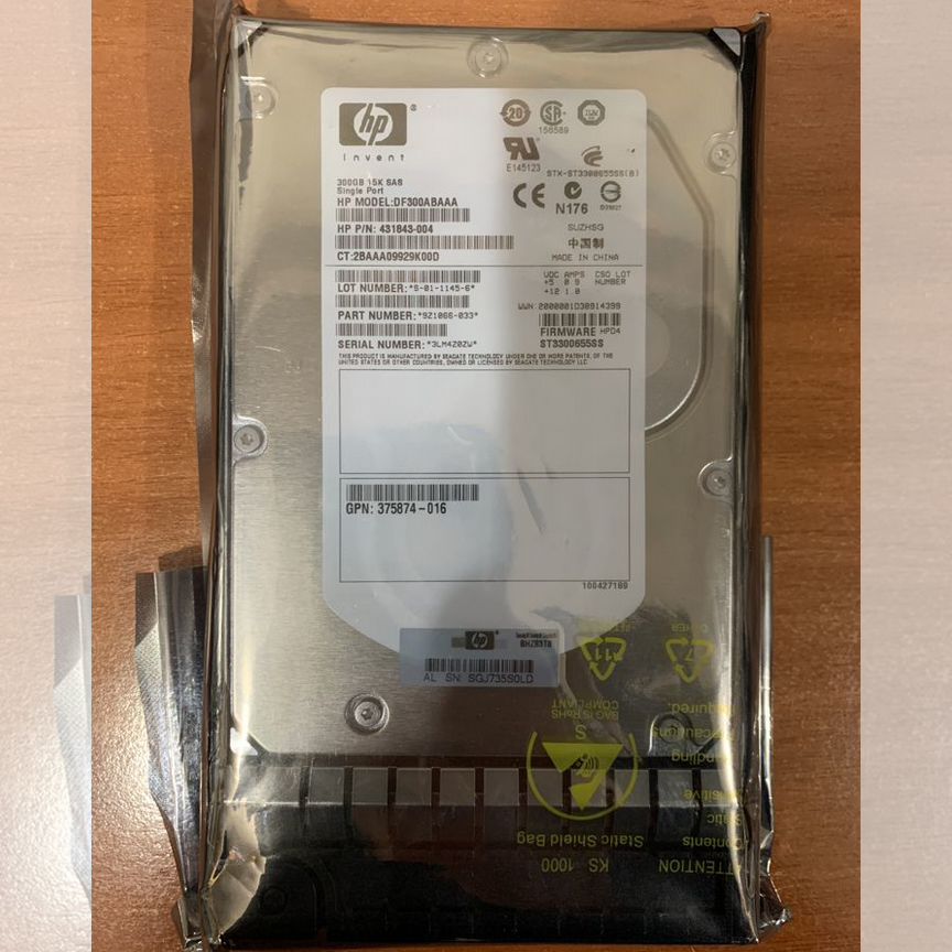 [432146-001] Жесткий Диск Hp 300gb 15k Sas 3.5 432146-001