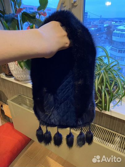 Шапка норковая женская (косынка)