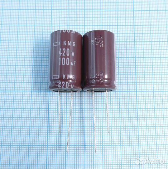 100uF 420v 420v100uF 18x30 KMG - Электролитический