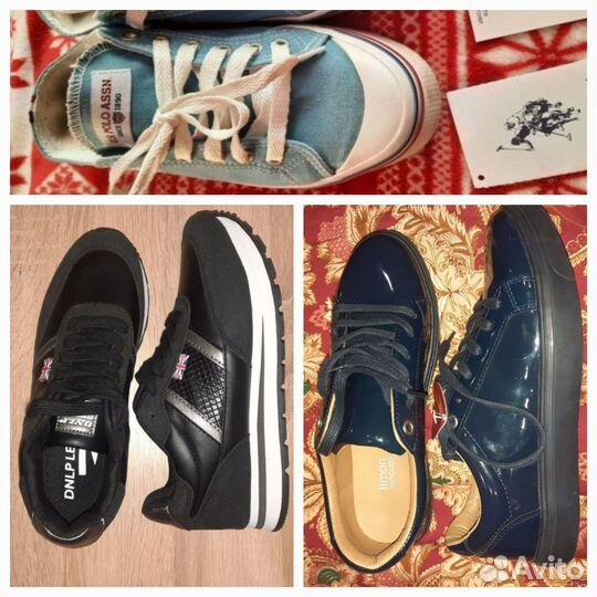 Кеды us polo 36 и кроссовки 37