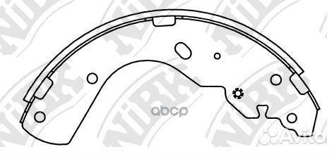 Колодки торм.бар.ford ranger 2.5D 99/mazda B-S