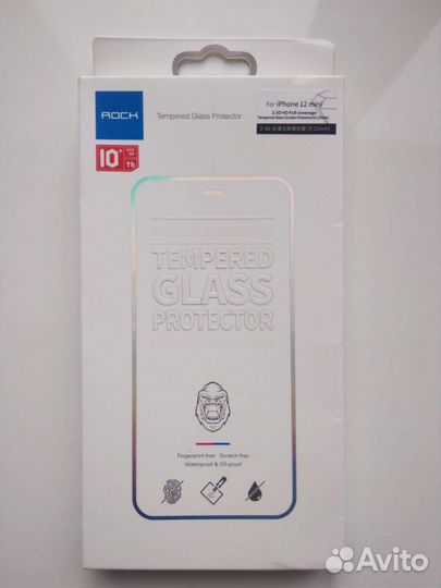 Защитное стекло и переходник с кабелем для iPhone