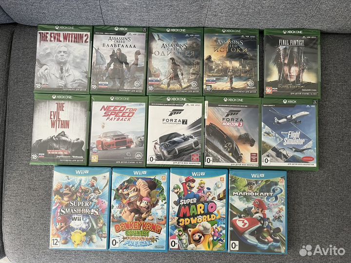 Игры для xbox one 360 series x, wii u
