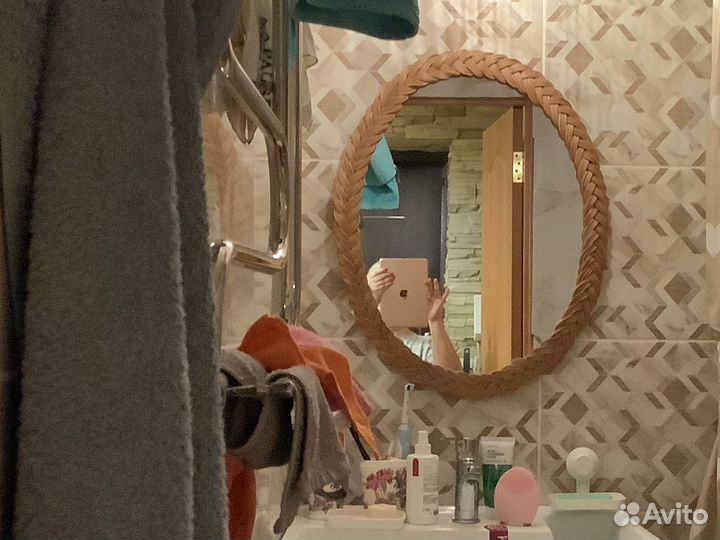 Зеркало из натурального ротанга икеа