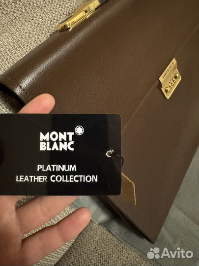 Кожанный портфель Montblanc