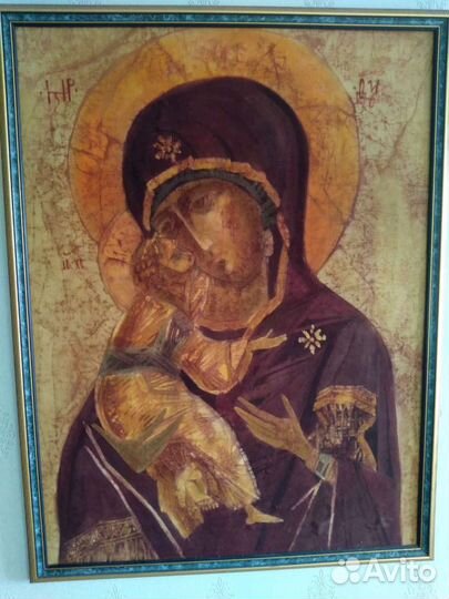 Икона в технике горячий батик