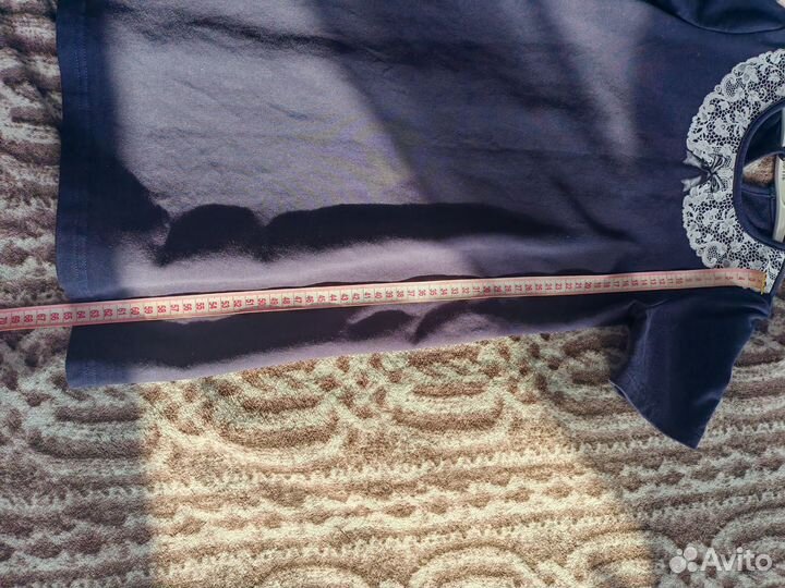 Платье школьное синее 128