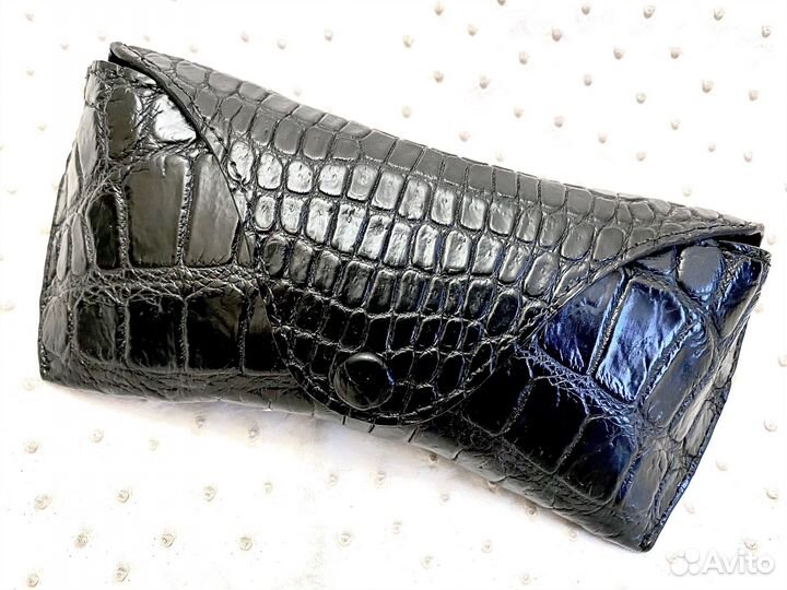Футляр для очков натуральная кожа крокодила