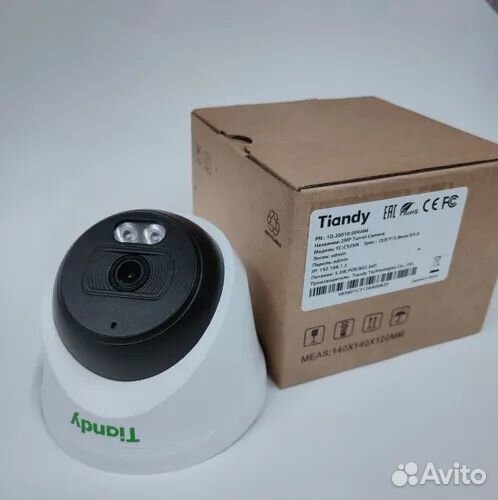 Купольная IP камера видеонаблюдения 2 Мп Tiandy TC