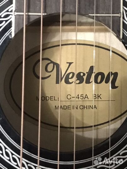 Гитара veston c-45a bk