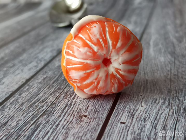 Ложка с декором Мандарин. Ручная работа на заказ