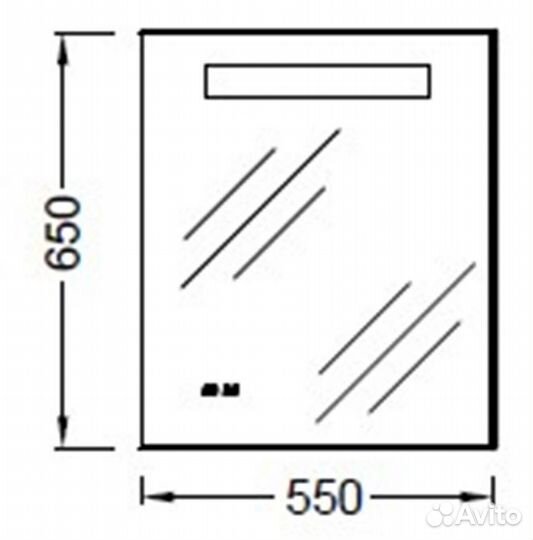 Зеркало Jacob Delafon eb1158-nf Хром
