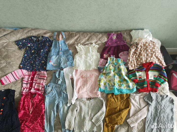 Детские вещи на девочку пакетом 86 92