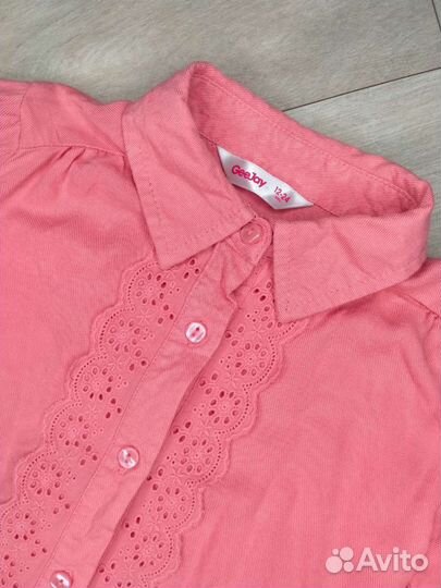 Рубашка для девочки 12-24мес