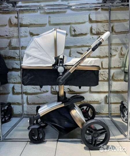 Коляска Aulon plus Max Эко кожа (на 360*)