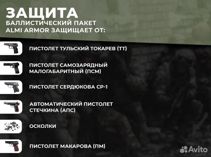 Баллистический пакет 28х35 см