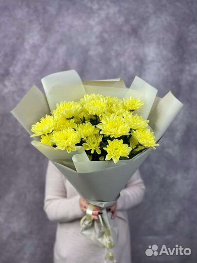 Букет цветов с Хризантемами