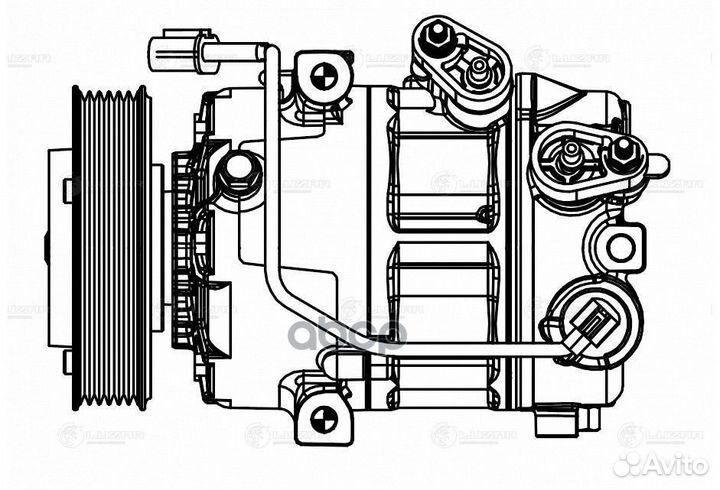 Компрессор кондиц. для а/м Hyundai Tucson II (1