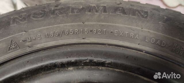 Колеса зимние 185 65 R15 4x100 Nokian Nordman 7