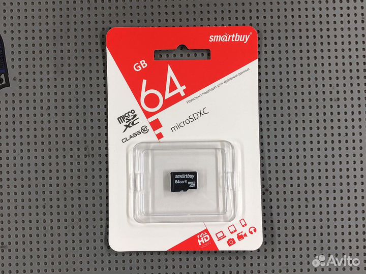 Карта памяти MicroSD 64gb