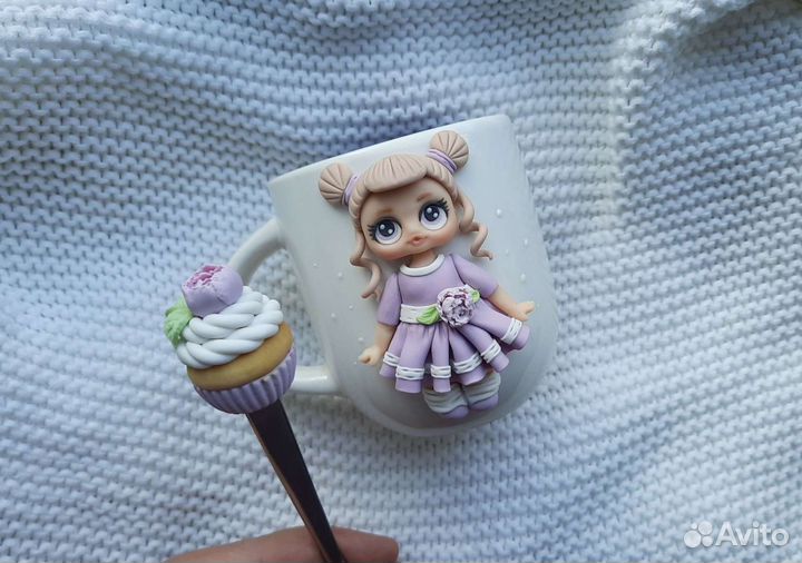 Кукла лол из полимерной глины