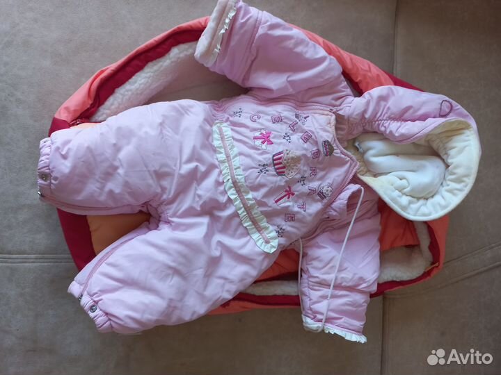 Меховой конверт в коляску на выписку