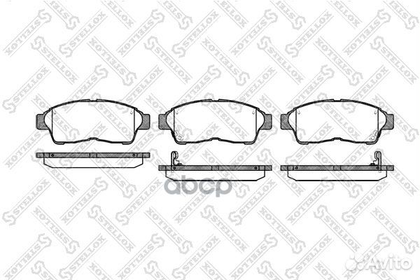 413 002B-SX колодки дисковые п. с антискр. пл