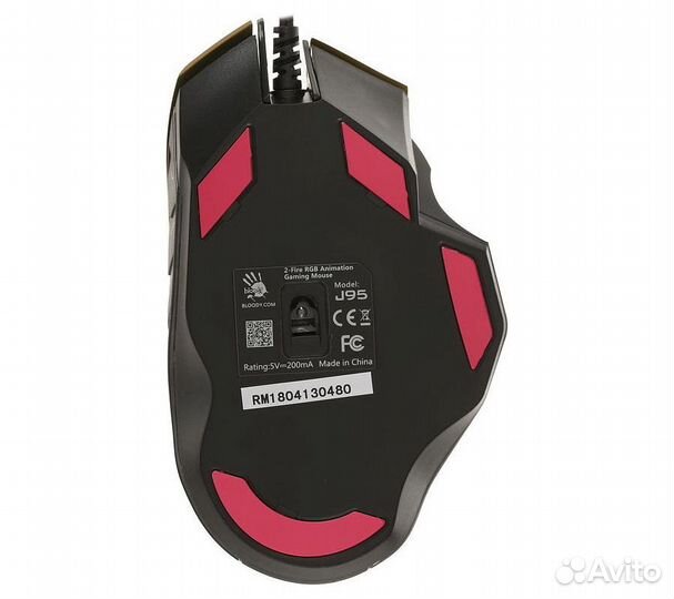 Мышь A4 Bloody J95s серый