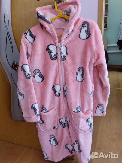 Теплый халат для девочки