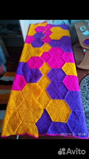 Плед вязаный