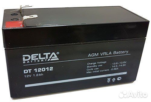 Аккумулятор Delta (Дельта) DT 12012, 12V