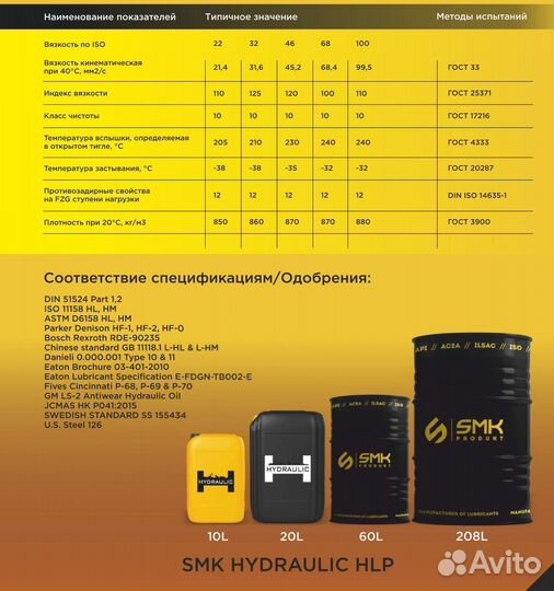 Гидравлические/Индустриальные масла арт.78