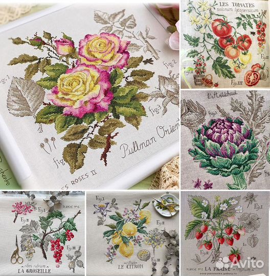 Схемы для вышивки крестом от Veronique Enginger