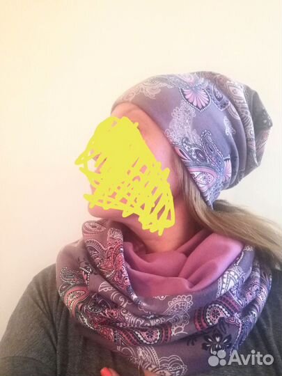 Шапка + шарф/снуд/хомут