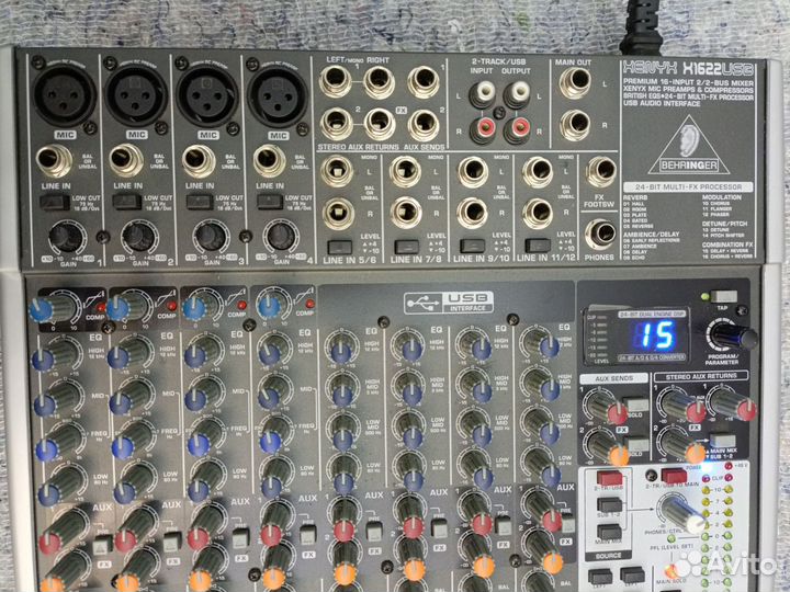 Микшерный пульт behringer xenyx x1622usb